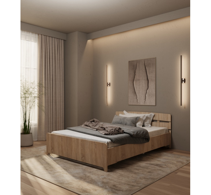 Bett Monvero Helle Sonoma-Eiche 1400