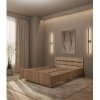 Bett Monvero Helle Sonoma-Eiche 1200