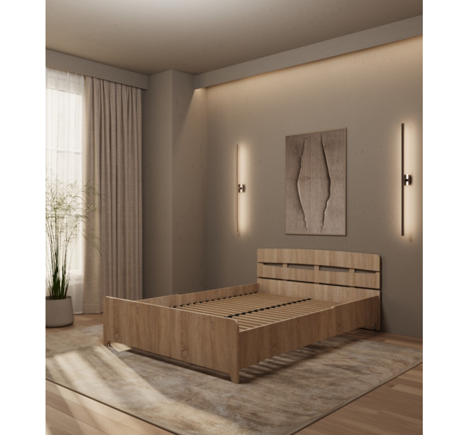 Bett Monvero Helle Sonoma-Eiche 1400