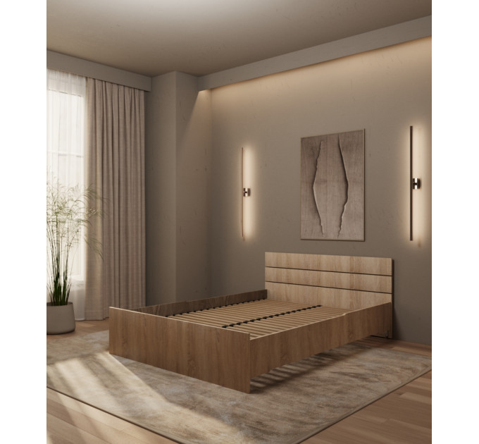 Bett Lunaro Helle Sonoma-Eiche 120х200