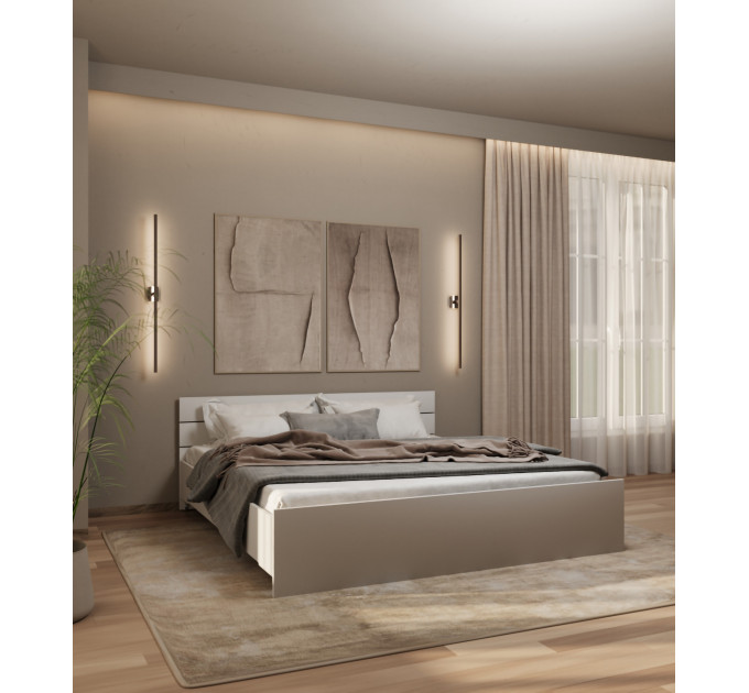 Bett Lunaro Schneeweiß NEW 160х200