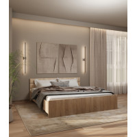 Bett Lunaro Helle Sonoma-Eiche 160х200