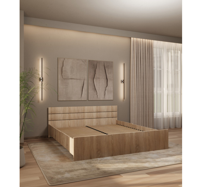 Bett Lunaro Helle Sonoma-Eiche 160х200