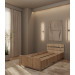 Bett Monvero Helle Sonoma-Eiche 900