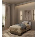 Bett Lunaro Schneeweiß NEW 90х200