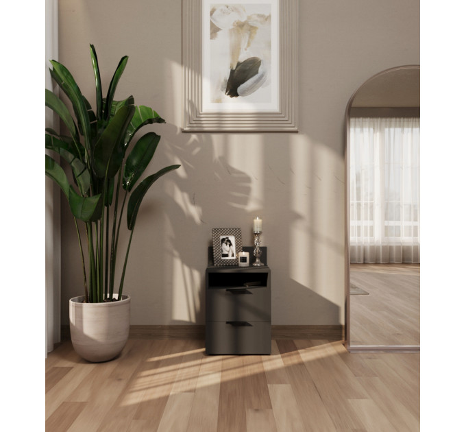 Bedside Table 1 Anthracite NEW