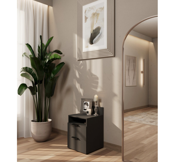 Bedside Table 1 Anthracite NEW