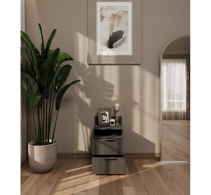 Bedside Table 1 Anthracite NEW
