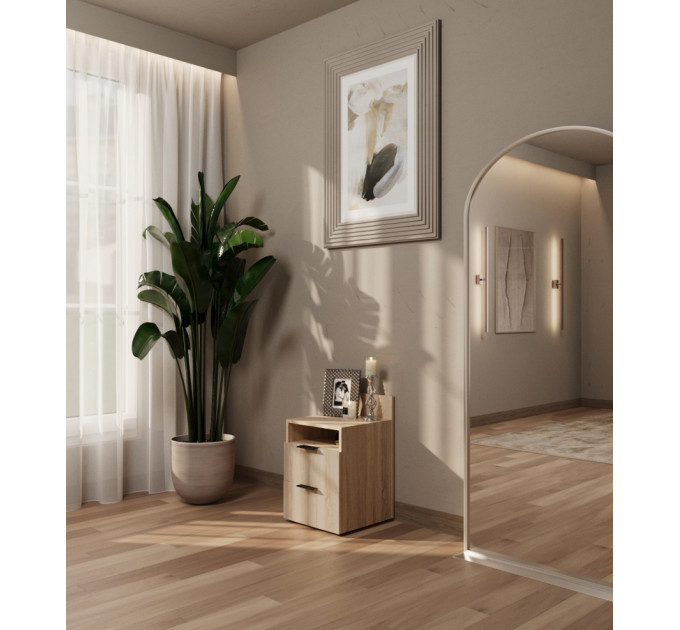 Bedside Table 1 Light Sonoma Oak