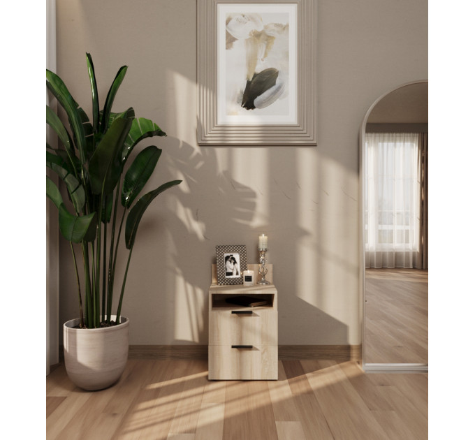 Bedside Table 1 Light Sonoma Oak